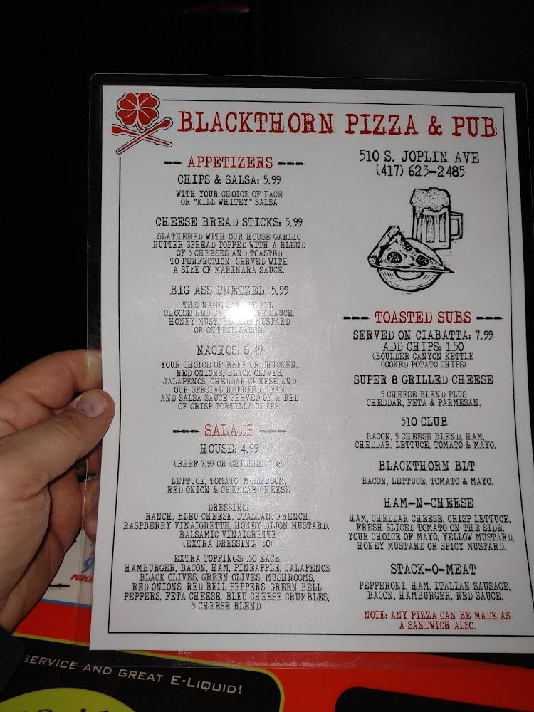 Blackthorn Pizza & Pub Menu image 3